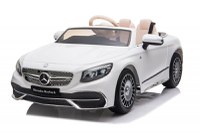 Masinuta electrica Mercedes S650 MAYBACH, 90W, 12V, PREMIUM  Alb - 1