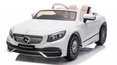 Masinuta electrica Mercedes S650 MAYBACH, 90W, 12V, PREMIUM  Alb