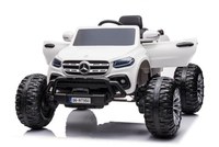 Masinuta electrica Mercedes X-Class Monster Truck 180W 4x4, roti moi, scaun tapitat, culoare Alba - 1