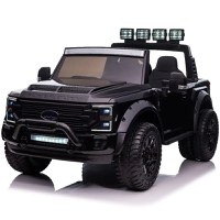 Masinuta electrica pentru 2 copii Ford Super Duty F450 200W 12V standard, culoare neagra - 1