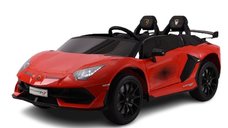 Masinuta electrica pentru 2 copii, Lamborghini Aventador Xago, 12V, 90W, echipare Deluxe, rosie
