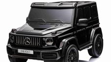 Masinuta electrica pentru 2 copii Mercedes G63, 4x4, 800W, 24V-14Ah, cu Mp3, neagra