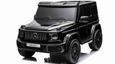 Masinuta electrica pentru 2 copii Mercedes G63, 4x4, 800W, 24V-14Ah, cu Mp3, neagra
