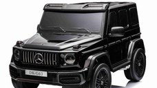 Masinuta electrica pentru 2 copii Mercedes G63, 4x4, 800W, 24V-14Ah, cu Mp3, neagra