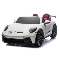 Masinuta electrica pentru 2 copii, Porsche 911 GT3 320W 24V 14Ah premium, culoare alba - 1
