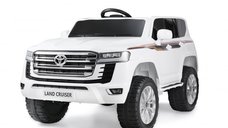 Masinuta electrica pentru 2 copii, Toyota Land Cruiser 140W 12V PREMIUM, alba