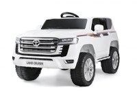 Masinuta electrica pentru 2 copii, Toyota Land Cruiser 140W 12V PREMIUM, alba - 1