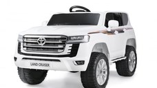 Masinuta electrica pentru 2 copii, Toyota Land Cruiser 140W 12V PREMIUM, alba