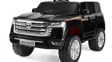 Masinuta electrica pentru 2 copii, Toyota Land Cruiser 140W 12V PREMIUM, neagra