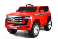 Masinuta electrica pentru 2 copii, Toyota Land Cruiser 140W 12V PREMIUM, rosu - 1