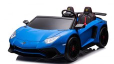 Masinuta electrica pentru copii 3-15 ani, Lamborghini Aventador SV 300W 24V Premium, culoare Albastra