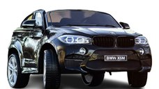 Masinuta electrica pentru copii 3-9 ani cu 2 locuri, BMW X6M 240W 12V XXL Premium, culoare Negru
