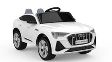 Masinuta electrica pentru copii Audi E-tron Sportback, cu echipare Premium, culoare alba