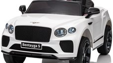 Masinuta electrica pentru copii Bentley Bentayga S, 4x4, 120W, 12V, echipare premium, alba