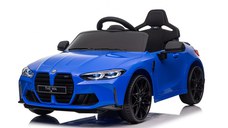 Masinuta electrica pentru copii, Bmw M4 90W 12V 7Ah, roti EVA, scaun tapitat, albastru