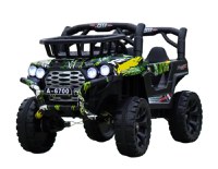 Masinuta electrica pentru copii, Kinderauto CAPE-X 4x4 100W, 12V, scaun tapitat, grafiti Green - 1