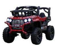 Masinuta electrica pentru copii, Kinderauto CAPE-X 4x4 100W, 12V, scaun tapitat, RED spider - 1