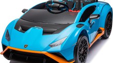 Masinuta electrica pentru copii Lamborghini Huracan STO 12V 80W Premium, albastru