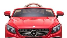 Masinuta electrica pentru copii, Mercedes S650 MAYBACH, putere 90W, baterie 12V, echipare Premium, rosie