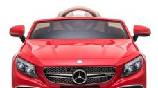 Masinuta electrica pentru copii, Mercedes S650 MAYBACH, putere 90W, baterie 12V, echipare Premium, rosie