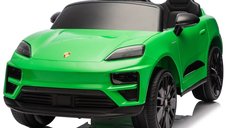 Masinuta electrica pentru copii, Porsche Macan, 140W 12V, roti EVA, scaun tapitat, echipata premium, verde