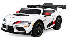 Masinuta electrica pentru copii, Toyota Supra GR, 12V 90W, telecomanda control parental, alba