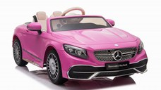 Masinuta electrica pentru fetite Mercedes S650 MAYBACH 70W 12V Premium, culoare roz