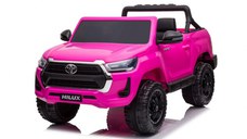 Masinuta electrica pentru fetite, Toyota Hilux 4x4 180W 12V 14Ah PREMIUM, culoare Barbie Pink