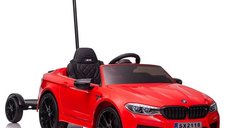 Masinuta electrica premium BMW M5 Competition pentru copii, cu hoverboard, 400 W, 24 V, 7 Ah, rosie