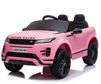 Masinuta electrica Range Rover 4x4 140W 12V, scaun tapitat, roti MOI, culoare Roz - 1