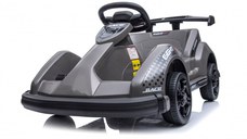 Masinuta-Kart electric pentru copii 2-5 ani, RACE8 35W 6V, telecomanda, culoare Gri