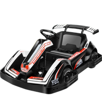 Masinuta-Kart electric pentru copii 3-11 ani, Racing 90W 12V 7Ah, telecomanda, culoare Alb - 1