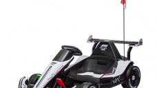 Masinuta-Kart electric pentru copii 3-11 ani, Racing F1 500W 24V, telecomanda, culoare Alb