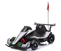 Masinuta-Kart electric pentru copii 3-11 ani, Racing F1 500W 24V, telecomanda, culoare Alb - 1