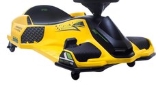 Masinuta Kart electric pentru copii 5-11 ani, Rider Drift 360, 180W, 24V, culoare Galbena