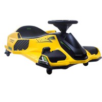 Masinuta Kart electric pentru copii 5-11 ani, Rider Drift 360, 180W, 24V, culoare Galbena - 1