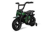 Mini Motocicleta electrica cu roti ajutatore, NITRO ECO Flee 300W 24V, culoare Verde - 1