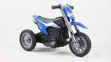 Motocicleta electrica cu 3 roti, Kinderauto Enduro 60W 12V STANDARD, culoare albastru