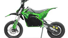 Motocicleta electrica Eco Serval PRIME 1200W 12 10 48V 15Ah Lithiu ION, culoare Verde