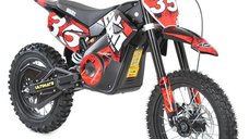 Motocicleta electrica Kinderauto MotoBike 35 pentru copii, 1500W, 48V, roti 14/12, rosie