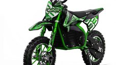 Motocicleta electrica NITRO Eco Fossa, 1000W, 36V, cu limitator de viteza, verde
