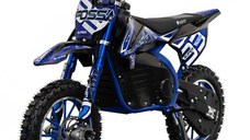 Motocicleta electrica NITRO Eco Fossa 1000W 36V cu limitator viteza, culoare albastra