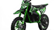 Motocicleta electrica NITRO Eco Fossa 1000W 36V cu limitator viteza, culoare verde