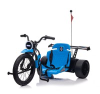 Motocicleta electrica pentru copii 5-12 ani, Kinderauto Drift-Trike, 500W, 24V 10Ah, roti moi, albastra - 1