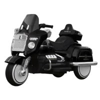 Motocicleta electrica pentru copii Chopper Royce, 80W 12V, telecomanda, bluetooth, culoare neagra - 1