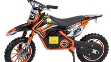 Motocicleta electrica pentru copii Kinder Eco Ghepard 500W 36V, culoare Portocalie