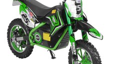 Motocicleta electrica pentru copii Kinder Eco Ghepard 500W 36V, culoare verde