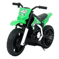 Motocicleta electrica pentru copii, Kinderauto BalanceBike 350W 24V, culoare verde - 1