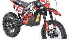 Motocicleta electrica pentru copii Kinderauto Motobike 35 1500W 48V roti 14 12, culoare rosie