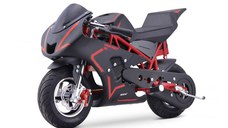 Motocicleta electrica pentru copii NITRO E-Pocketbike Rocket VX 6   800W 36V, culoare rosie